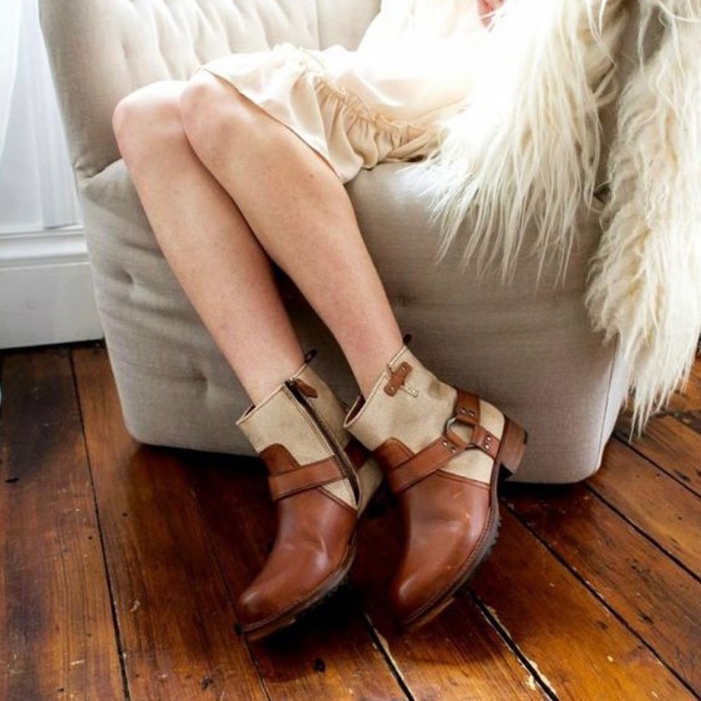 𝅺vintage FOUNDRY CO. Womens Morgan brown ankle boots. Size 6. NWB